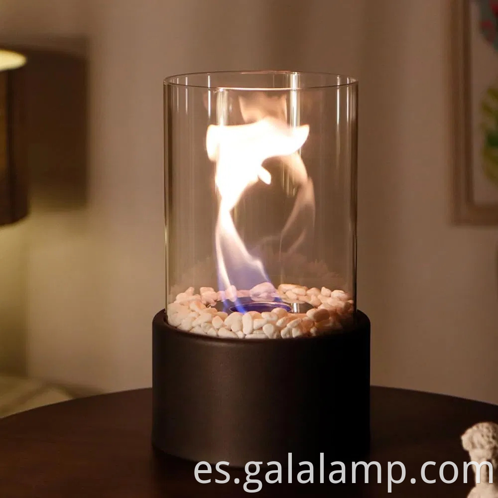 Mini chimenea de alcohol portátil para ambiente comedor al aire libre